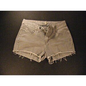 Lee Riders CUTOFF JEANS SHORTS 12P Daisy Dukes Cowgirl Gray Bling Stretch Denim